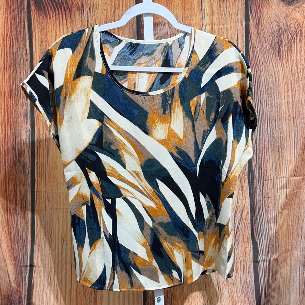 Colorful Print Blouse Size L